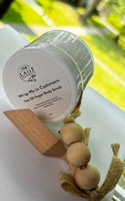 Load image into Gallery viewer, Wrap Me in Cashmere Whipped Sugar Scrub 2oz. Vegan Body Scrub. Emulsifying scrub. Moisturizing body scrub.